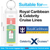 Cruise Luggage Tag Holder for Royal Caribbean Ships and Celebrity, 6Pack Clear Tags Cruise Travel Essentials for 2025-2026