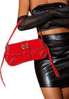 Women'S Shoulder Bag Y2K Handbag Rivet Punk Hobo Purse with Buckle