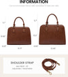 LOVEVOOK Purses and Handbags for Women, Vintage-Style Leather Top Handle Shoulder Bag Satchel Tote Crossbody Purse for Ladies