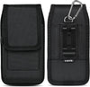Ykooe Cell Phone Holster Compatible with Iphone 16/15/14/13/12 Pro Max & plus Models - Belt Clip and Card Holder, Black, XL