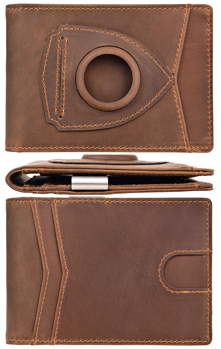 kinzd Slim Genuine Leather Bifold Wallet for Men with Money Clip – Kinzd
