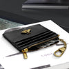 SEAVILIA Card Holder Keychain Wallet for Women with ID Window RFID Coin Purse Bee Gifts Slim Minimalist Small Wallet
