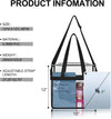 Clear Bag for Stadium Events 12×6×12 Clear Tote Bag for Concert,Sport,Festival