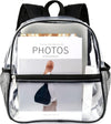 Keepcross 12X6X12 Clear Backpack for Stadium Events Clear Bag Stadium Backpack Mini Small for Sports Events Concerts Festivals Games, Women Men