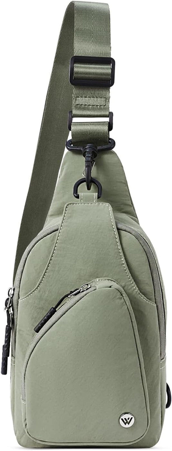 WESTBRONCO Small Sling Bag for Women Nylon Crossbody Sling Backpck Lightweight for Travel Casual Daily