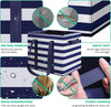 WISELIFE 3 Pack Reusable Grocery Bags Large Water Resistant Grocery Collapsible Heavy Duty Tote Bags for Shopping Picnic