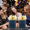 Yeaqee 24 Pack Metallic Paper Gift Bags with Handle and Tissue 9X7X3.1 Welcome Gift Thank You Bags for Wedding Father'S Day Bridal Shower Groomsmen Birthday Party(Navy Blue, Gold)