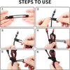 [20Park]Umust Silicone Cable Ties, Reusable Cable Management Organizer, Cord Tie,Multipurpose Elastic Cord Organizer for Bundling and Fastening Cable Cords Wires(Black)