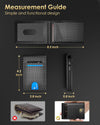 2025 Wallet for Men - RFID Blocking [Functional & Practical] Bifold Slim Minimalist Credit Card Holder Pop up Wallet Metal Case with Cash Slot, Front Pocket with ID Window, Gift Boxed (Carbon Fiber)