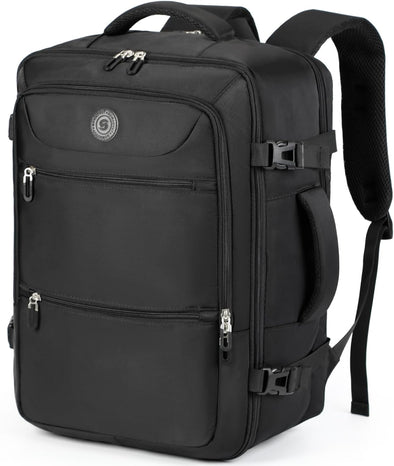 Sowaovut Travel Laptop Backpack, Extra Large Backpacks, Flight Approved Daypack, Business Bag Fit 17.3 Inch Laptop for Men Women (Black)