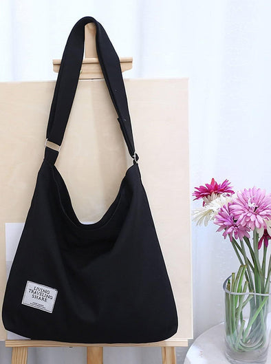 Covelin Women'S Retro Large Size Canvas Shoulder Bag Hobo Crossbody Handbag Casual Tote