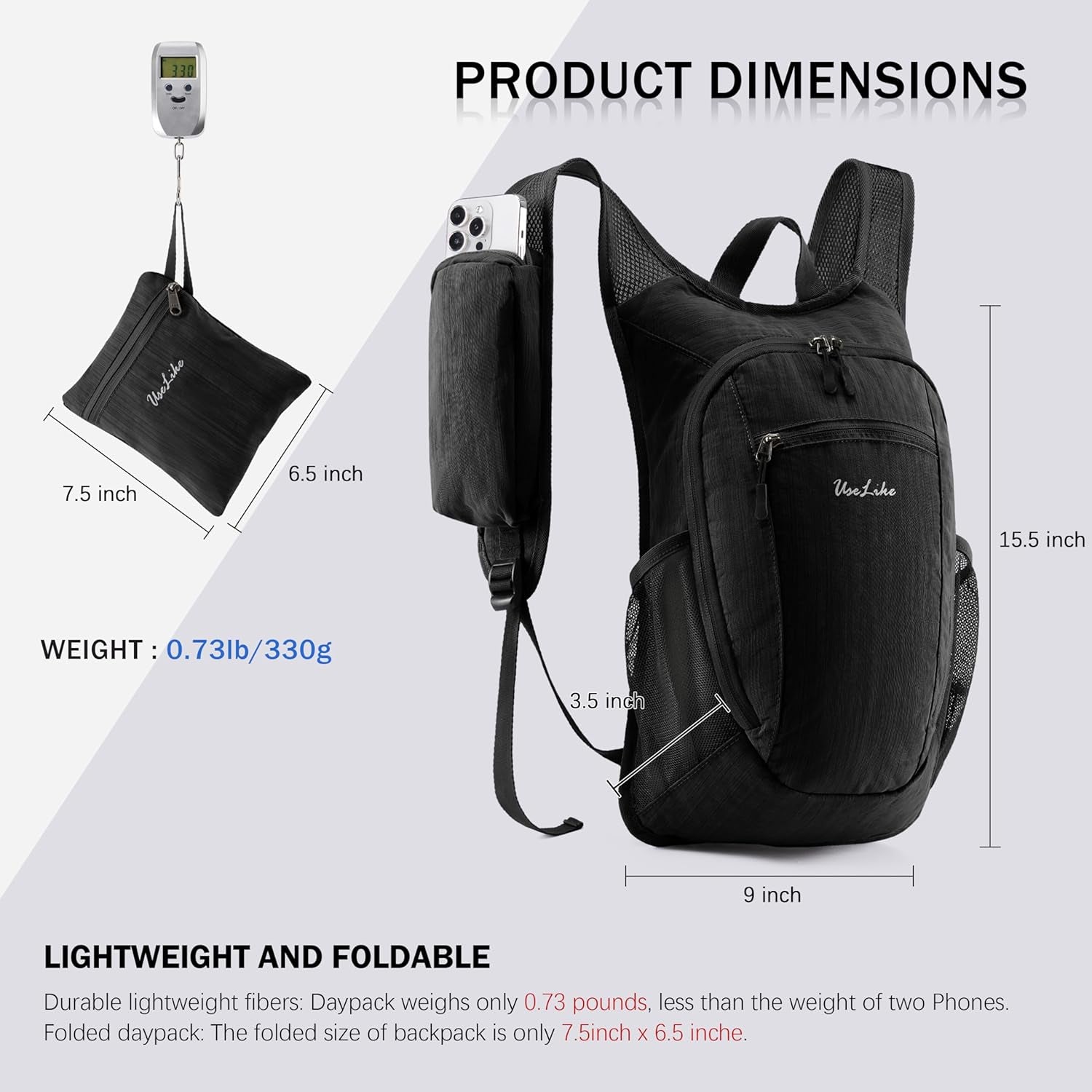 Uselike 10L Hiking Backpack Uselike 10L Hiking Backpack