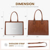 Laptop Bag for Women, 15.6 Inch Laptop Tote Bag Vintage Work Bags for Women Computer Bag Office Briefcase Handbag
