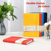 SUIN Hardcover-Journal-Notebooks, 6 Packs A5 Lined Journals Notebook for Writing 200 Pages, 8.2 X 5.5 Inch, 6 Colors Classic Ruled Notebooks for Work/Travel/College