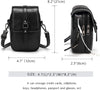 Myfriday Vintage Crossbody Phone Bag for Women, Small Leather Shoulder Purse and Handbag with Tassel&Rivet Decoration
