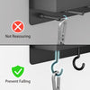 Niffgaff Black Key Holder - Self Adhesive Key Rack with Stainless Steel Hooks for Wall Decor