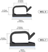 XHF 120 PCS Adhesive Cable Wire Clips Black, Outdoor Cable Management Wire Organizer Cord Holder for under Desk, Car, Wall, TV PC Ethernet Cable