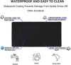 TEDNETGO Large Gaming Mouse Pad, Waterproof Extra Large Big Mouse Pad with Stitched Edge, XXL Non-Slip Black Computer Long Mousepad Desk Mat for Gamer, Office & Home, Black