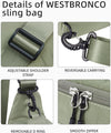 WESTBRONCO Small Sling Bag for Women Nylon Crossbody Sling Backpck Lightweight for Travel Casual Daily