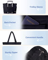 Wandering Nature Puffer Tote Bag with Cup Holder & Laptop Compartment & Trolley Sleeve for Travel, Work, Nurse, Women