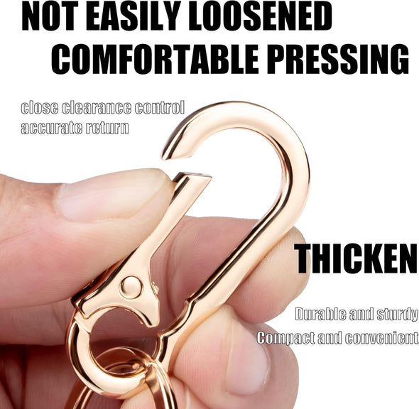Wikavanli Metal Keychains Keyring Key Chain Ring Clip Holder Organizer for Home Car Keys Key Finder Women Men
