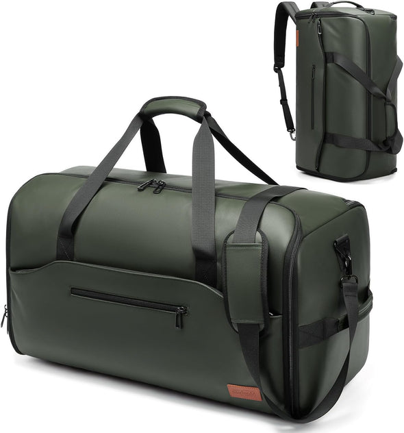 Garment Duffle Bags for Travel,Moulyan Convertible Garment Bag with Shoe Compartment,3 in 1 Waterproof Travel Suit Bag with Shoulder Strap for Men Women
