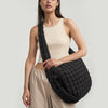 Juoxeepy Quilted Tote Bag Large Carryall Puffer Shoulder Bag Lightweight Padding Hobo Bag