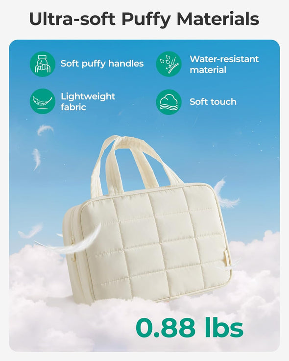 BAGSMART Travel Toiletry Bag for Womne, Hanging Travel Bag for Toiletr – Kinzd