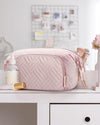 BAGSMART Travel Makeup Bag, Cosmetic Bag Make up Organizer Case,Large Wide-Open Pouch for Women Purse for Toiletries Accessories Brushes