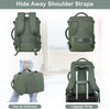 Personal Item Backpack, Carry on Travel Backpack with Multi-Pockets, Waterproof Casual College 16Inch Laptop Backpack for Men Women, Army Green