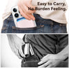 Magnetic Mag-Safe Wallet Cell Phone Card Holder for Phone Case with Mag-Safe, Stronger Magnetic RFID Leather Phone Wallet Stick on Series of Iphone 15/14/13/12 and Pro/Promax, Light Pink