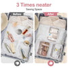 PACKISM Clear Toiletry Bag, 3 Pack TSA Approved Toiletry Bag Quart Size Bag, Travel Makeup Cosmetic Bag for Women Men, Carry on Airport Airline Compliant Bag, White (For Age 12 or Above)