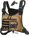 Outdoor Sports Chest Bag for Men, Chest Vest Holster Fits Most Pistols, EDC Travel Chest Pack for Running, Hiking