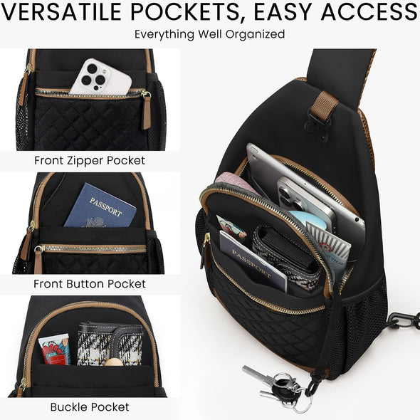 Small Crossbody Purses Bags for Women Men Travel, Chest Sling Bag Women Casual Cross Body Bag for Woman Sling Backpack