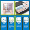 HIBAG 12 Compression Bags for Travel, Vacuum Packing Space Saver Zipper Bags for Cruise Accessories (12-Travel)