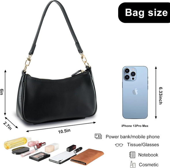 Shoulder Bag for Women Crossbody Bags Retro Classic Small Hobo Purse Clutch Tote Handbags with Zipper Closure