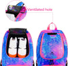 MATEIN Basketball Bag, Sturdy Soccer Bag with Ball Holder & Shoe Compartment, Large Basketball Backpack for Training Equipment, Water Resistant Sports Ball Backpack Fits Volleyball Football, Colorful