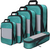 Compression Packing Cubes for Suitcases,5 Set Travel Essentials, Lightweight Luggage Organizer Bags, Travel Cubes for Carry On