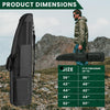 Soft Double Shotgun Rifle Case 38” 42” 44” 46" 52" Long Gun Bag W/Padded Handle - Adjustable Sling Dual Lockable Zippers, Multiple Magazine Holder Pouches Outdoor Tactical Accessory Bags