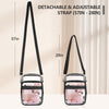 Blvornl Clear Crossbody Bag with Adjustable Shoulder Strap, Stadium Approved PVC Clear Purse Bag, Clear Messenger Bag