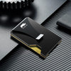 Minimalist Card Wallet for Men Slim: Rfid Metal Wallet with Money Clip Credit Card Holder - Gift for Man Husband at Anniversay Brithday