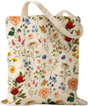 Aesthetic Canvas Tote Bag - Reusable Shoulder Tote Bag for Women Lady Casual Vacation, Shopping, Work, Gym