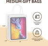 YEEHAW White Paper Bags with Handles Bulk 8"X4.5"X10.8" 100Pcs Gift Bags Medium Size, White Gift Bag with Handles Bulk for Retail, Party, Shopping, Merchandise