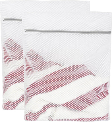 Lingerie Bags for Washing Delicates, Mesh Laundry Bags for Washing Machine. 2Pcs(20" X 24").