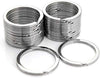 KINGFOREST 100-Pack 1 Inch Metal Key Rings (25Mm) - Silver Split Keychain Rings for Keys, DIY Crafts, Home, Car & Office Accessories - Durable Nickel Flat Keyrings Bulk