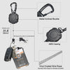 AIDSOTOU Badge Holder Retractable Clip Heavy Duty Badge Reel Retractable Keychain ID Badge Holder with Breakaway Lanyard ID Card Holder Cool Tactical Keychains
