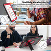 Case for Ipad 9Th/8Th/7Th Generation 2021/2020/2019(10.2 Inch), Heavy Duty Military Grade Shockproof Rugged Protective 10.2" Cover with Built-In Stand for Ipad 9 8 7 Gen (Black+Red)
