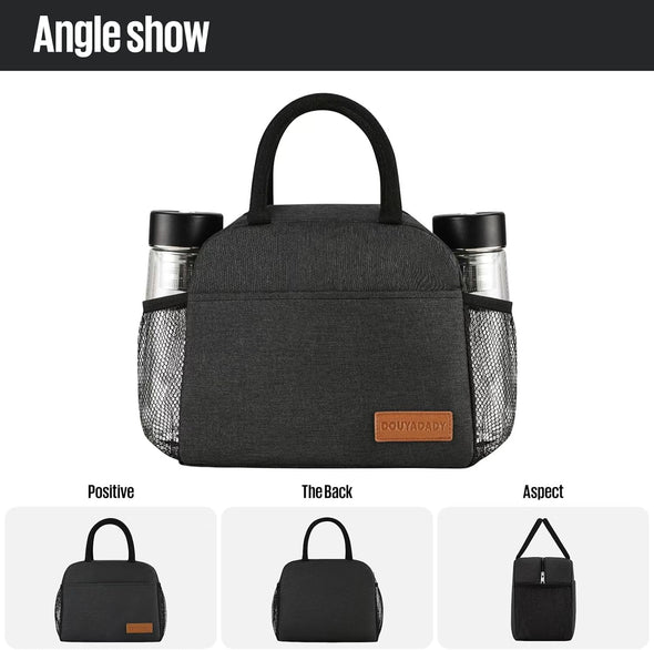 Lunch Bag Women/Men Lunch Box Women/Men (Black)