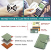 FALAN MULE Small Wallet for Women Leather Bifold Compact RFID Blocking Small Womens Wallet