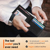 RUNBOX Wallet for Men,Mens Wallet,Slim Leather Bifold,Rfid Blocking 8 Slots Gift Box
